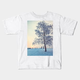 Northern Ireland Farm Sunset Kids T-Shirt